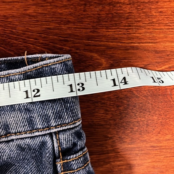 Revice Womens Jeans Light/Dark Wash Mix 24 Patchwork Button Fly Distinctive EUC - Picture 13 of 16